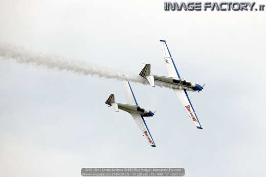 2019-10-12 Linate Airshow 02453 Blue Voltige - Motoalianti Fournier